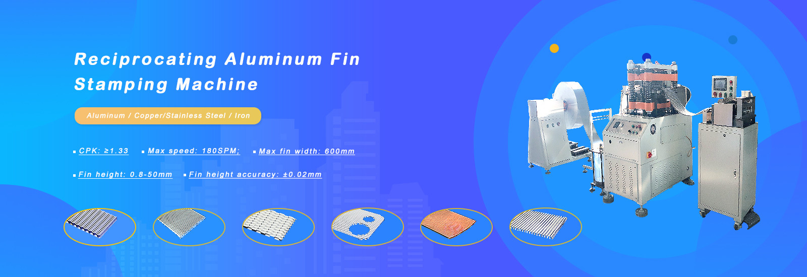 quality Radiator Fin Machine factory