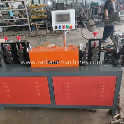 Buy Double Servo Straightening and Cutting Radiator Making Machine with 80cm Height Receiving Hopper online manufacture