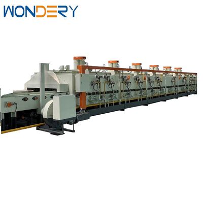 Buy WONDERY 350kg/hour Natural Gas Continuous Carburizing Mesh Belt Furnace with Siemens PLC Control for Industrial Heat Treatment online manufacture
