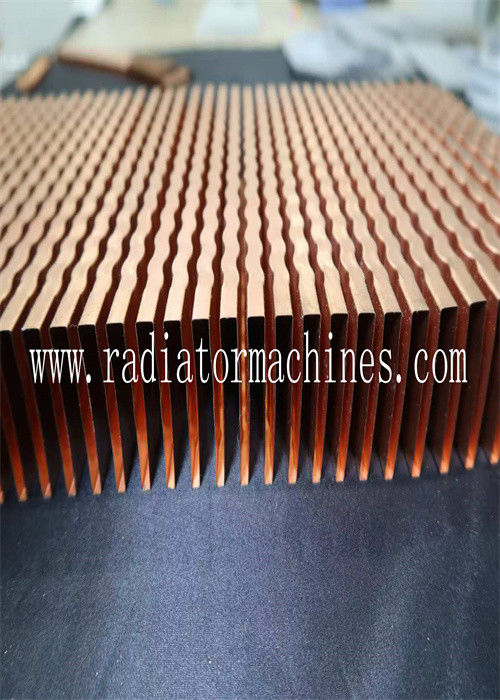 Optimized Radiator Design Microfin 1-12 Mm Fin Height Radiator Fin Machine For Cuatomized Fin Length