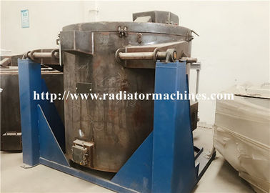 1000kg Aluminum Titling Electric Crucible Melting Furnace 1.7*1.6*1.4m Dimension