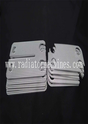Customized Radiator Aluminium Wavy Fins Heat Exchanger Fins  For Varied Fin Height And Pitch