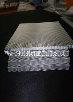 Customized Aluminum Flat Top Straight Fin / Radiator Aluminum Fins For Variable Foil And Fin Height
