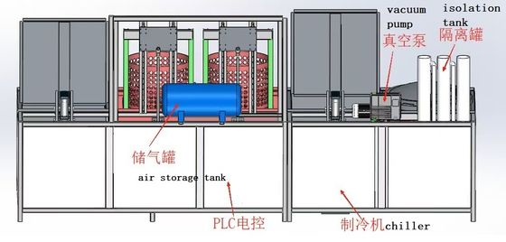 Semi Auto Vacuum Impregnation Equipment Porous Leak Sealing Selant D800 * 800H