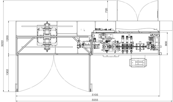 350-800mm Core Height | Fin Forming + Core Assembling Fully Automatic Production Line | Single-Row Core Full-Automation System for Automotive Radiators