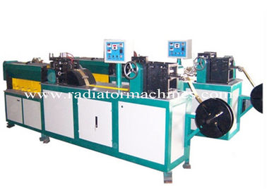 Plate Type Copper Fin Radiator Making Machine 40 M/min Feeding Speed