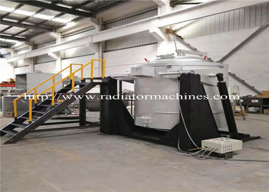 Aluminum Electric Metal Melting Furnaces Tilting 500KG Resistance 75kW