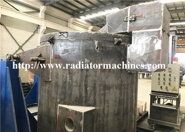 500Kg Gas Fired Aluminum Metal/Scrap Melting Furnace Crucible Type Riello Burner