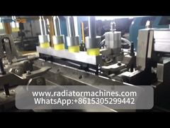 How does a radiator plastic tank crimping machine works