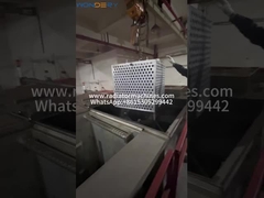 how aluminum parts are loaded into the swing dryer tank