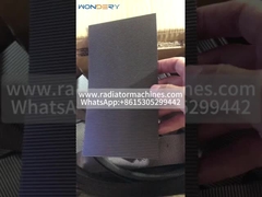 max 600mm wide 1mm high stainless steel heat exchanger wavy fins