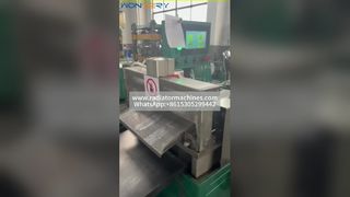 High Efficiency Aluminum 3003 Heat Exchanger Wavy Louvered Fin Press | Radiator Production Line